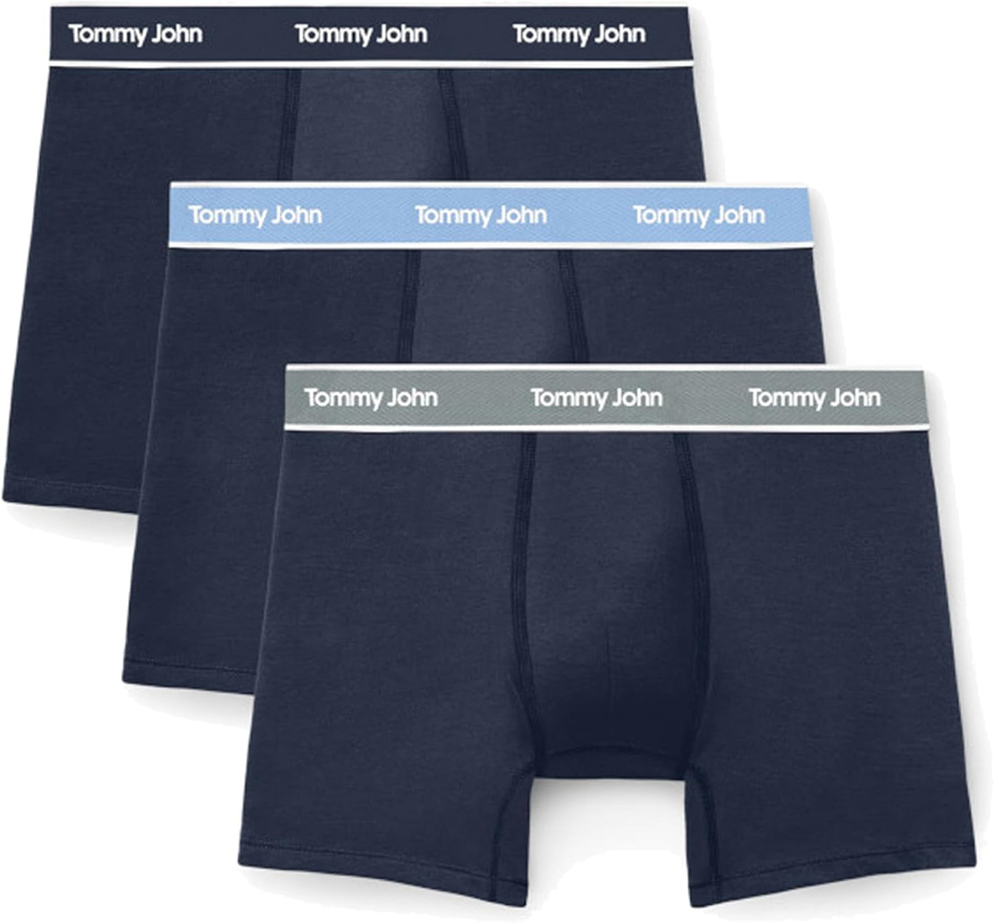 Tommy John Men's Essential Cool Cotton Stretch Boxer Briefs 3-Pack