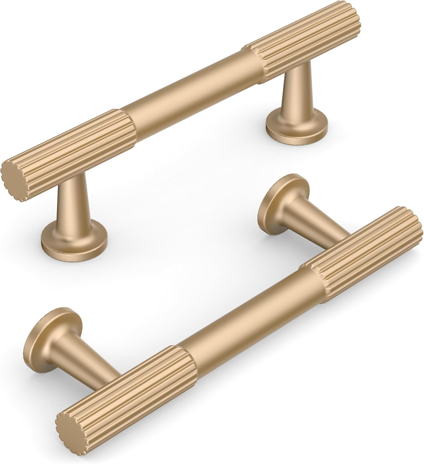Champagne Gold Kitchen Cabinet Handles - 10 Pack 3 Inch Pulls