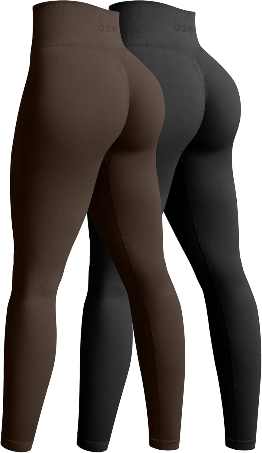 OQQ Women's 2 Piece Yoga Legging for High Waist Butt Lifting