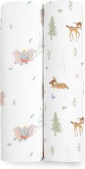 Muslin Swaddle Blankets 2 Pack - Large Breathable Newborn Wraps
