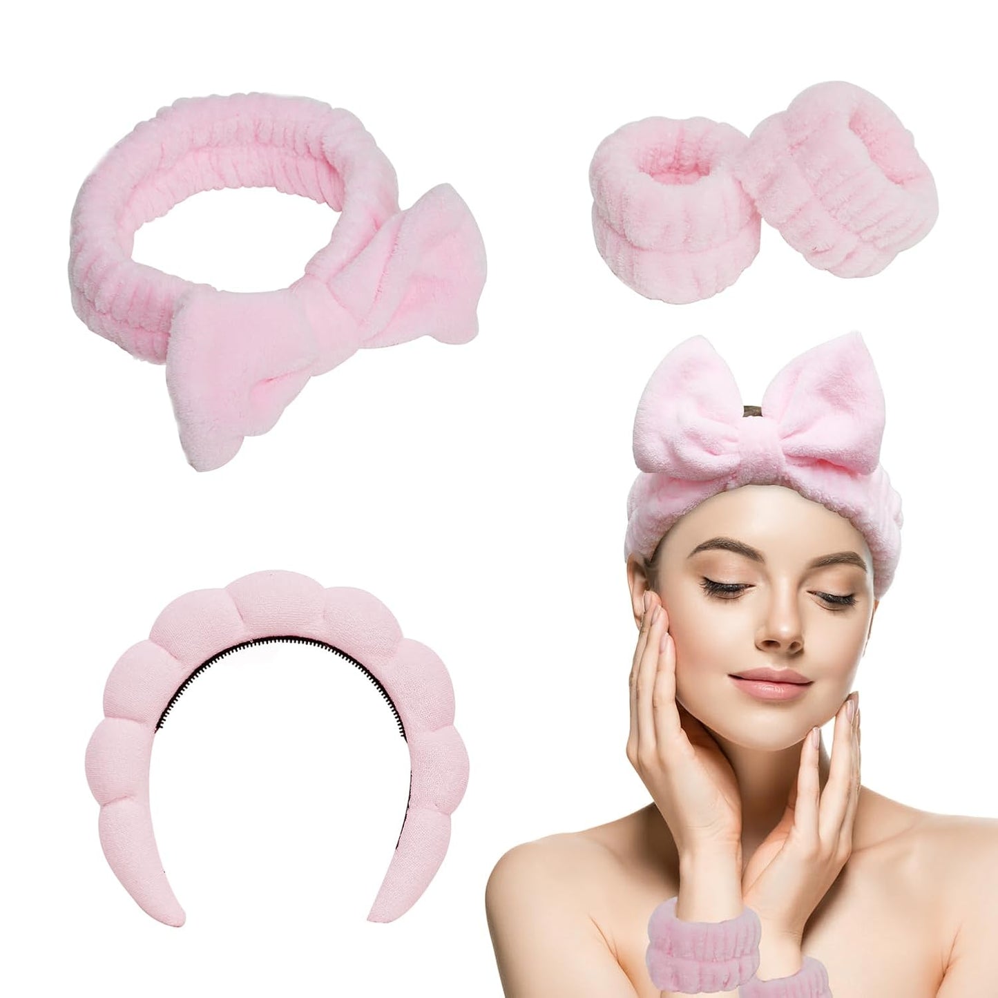 Non-Slip Spa Headbands Set by Babyfond