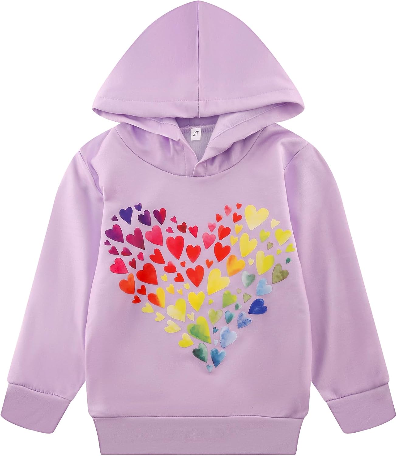 Rainbow Unicorn Hoodie for Girls 2-7T