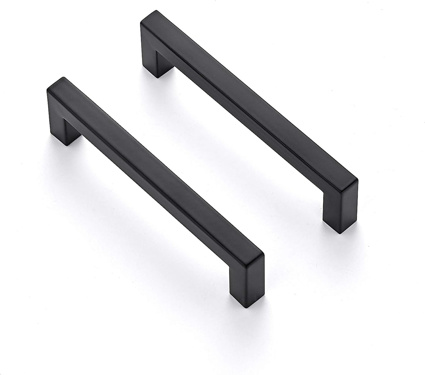 Ravinte 50 Pack 5 Inch Square Cabinet Handles - Matte Black Pulls