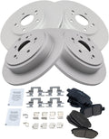 TRQ Front and Rear Brake Pad & Rotor Kit for 2001-02 Acura MDX