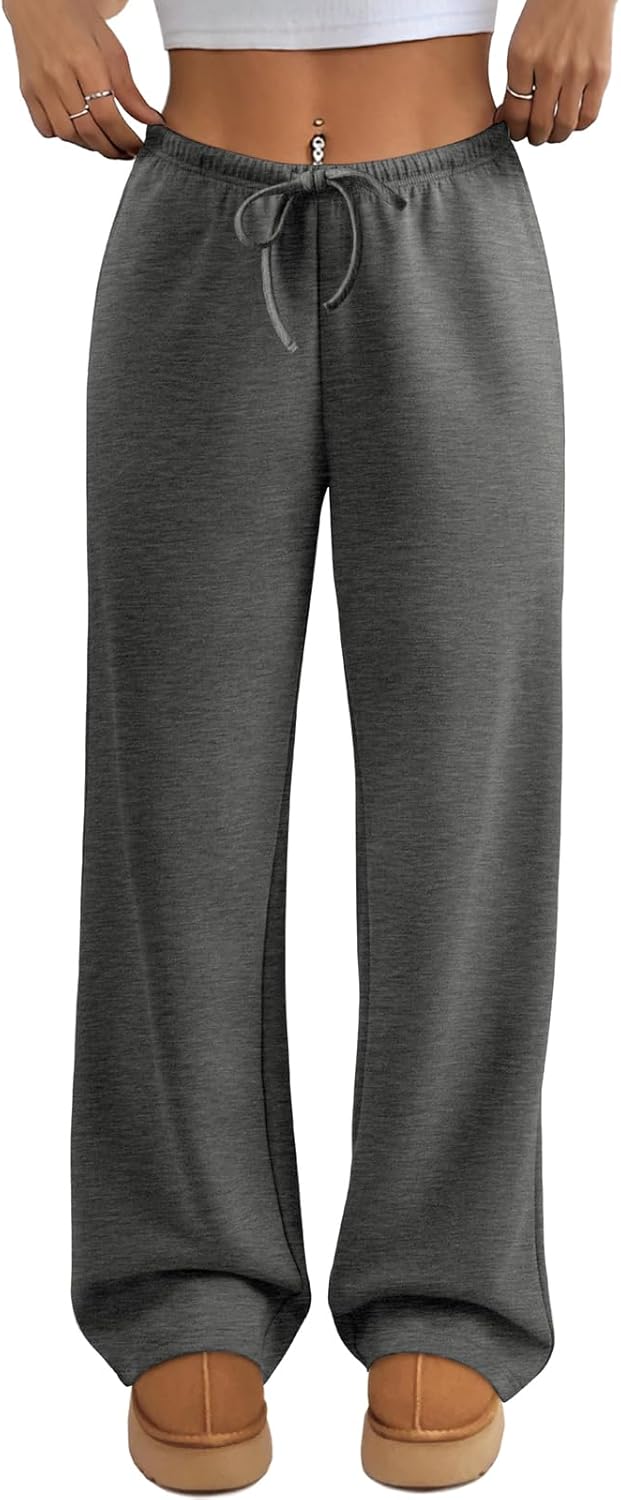ATHMILE Womens Wide Leg Sweatpants for Trendy Fall Fashion
