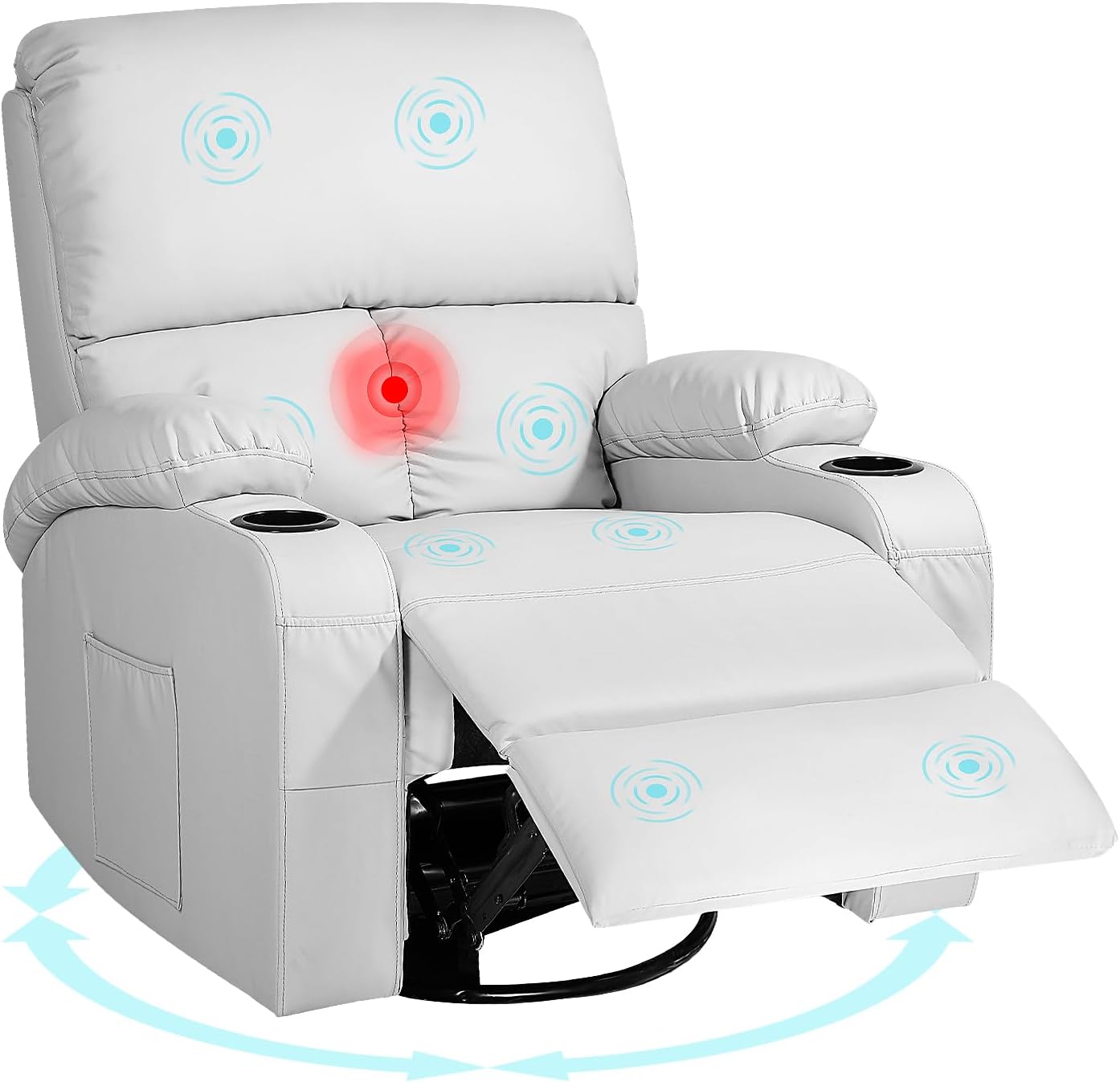 Rocking Recliner Chair with Massage and Heat for Ultimate Comfort