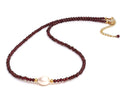 Gempires Gemstone Beaded Necklace with Freshwater Pearl Choker