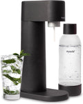 Mysoda Woody Sparkling Water Maker - Silent Eco-Friendly Carbonated Machine - Black