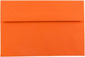 JAM PAPER A7 Colored Invitation Envelopes - Orange Recycled 1000ct