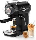 Espresso Machine Black 20 BAR Pump with PID Temperature Control