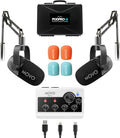 Portable Podcast Equipment Bundle for 2 - Compact Dual-Channel Kit