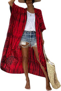 Fashionable Open Front Tie Dye Kimono for Women's Stylish Look