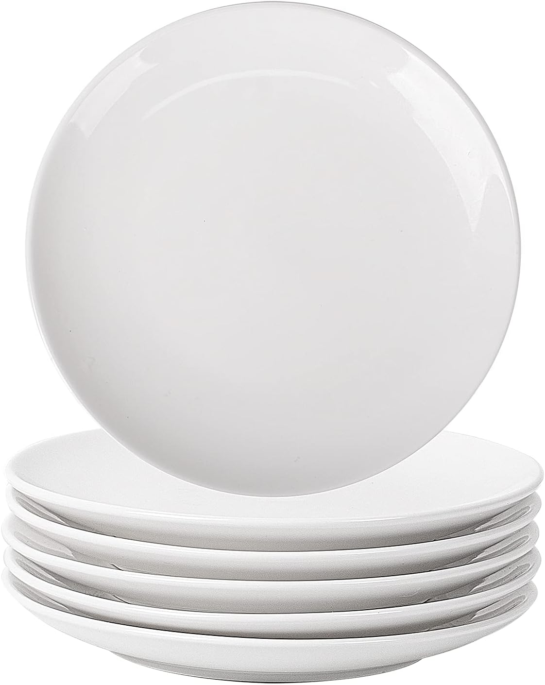 DELLING Dinner Plates Set of 6 - Elegant 10 inch Ceramic Plates