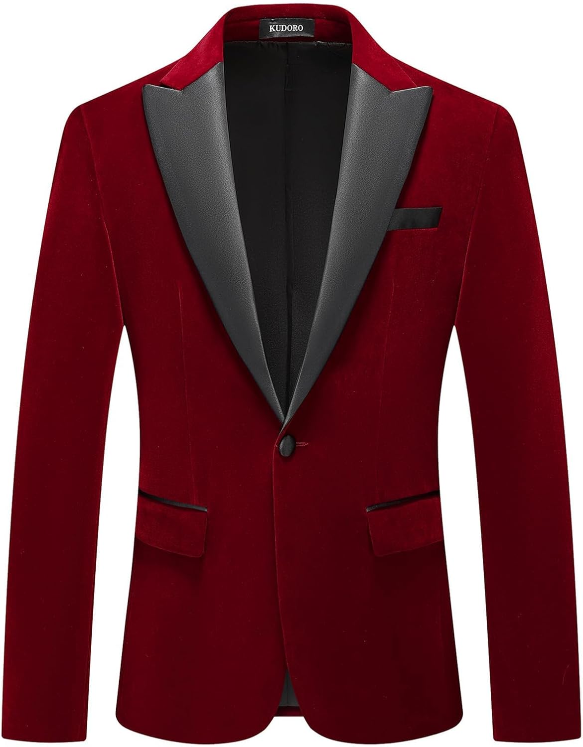 Mens Velvet Blazer Slim Fit Tuxedo Jacket for Weddings and Prom