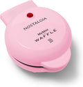 Create Mini Heart Waffles: Nostalgia Pink WaffleMaker
