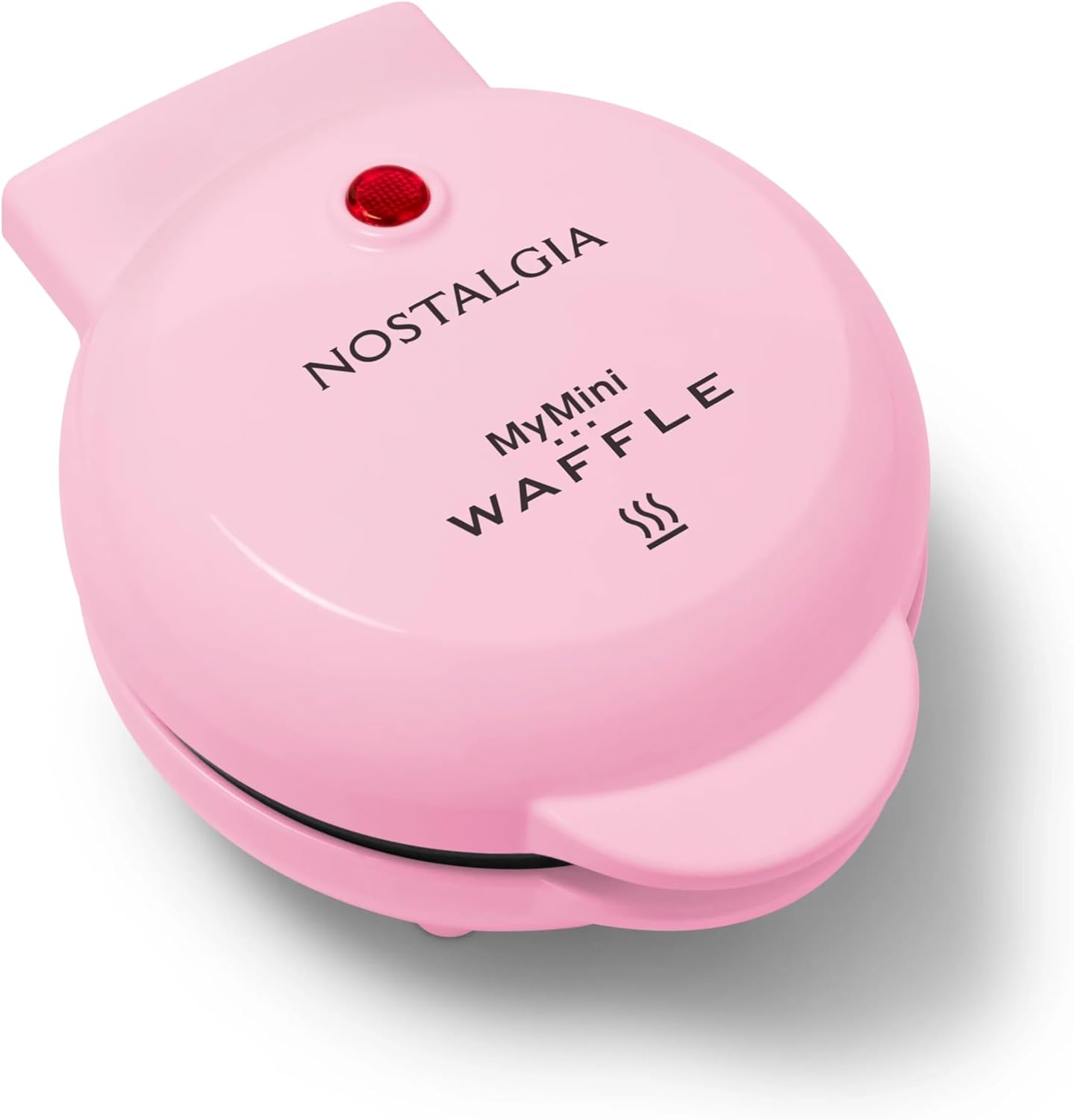 Create Mini Heart Waffles: Nostalgia Pink WaffleMaker