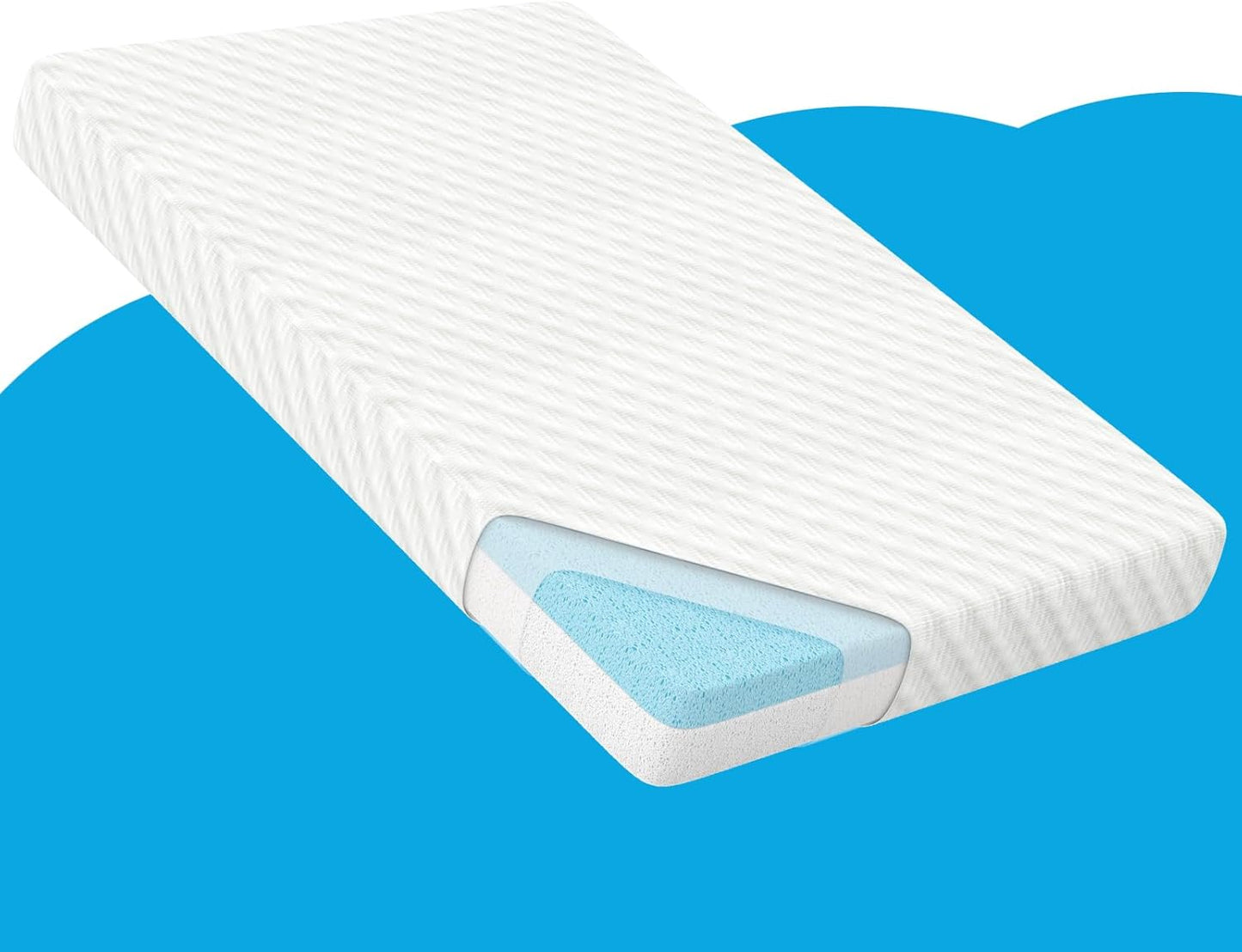 Pack and Play Mattresses - 3in Thick Memory Foam for Babies