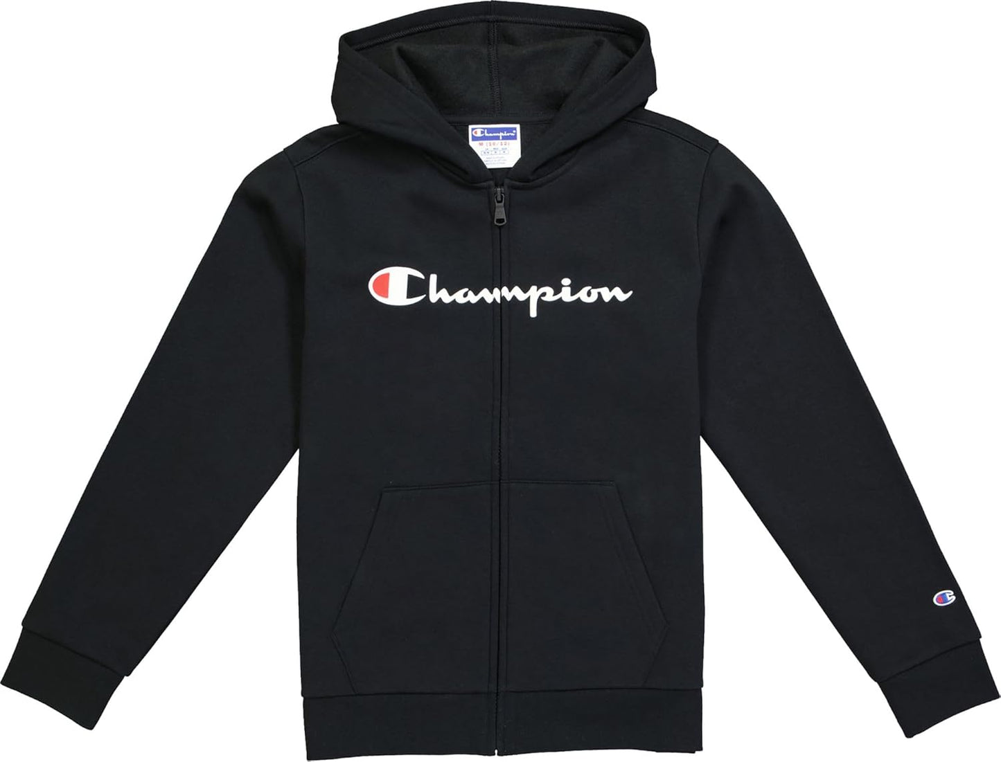 Champion Boys' Cozy Black Zip Hoodie