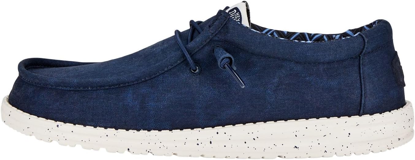 HEYDUDE Mens Wally Stretch Canvas Loafers for Everyday Comfort