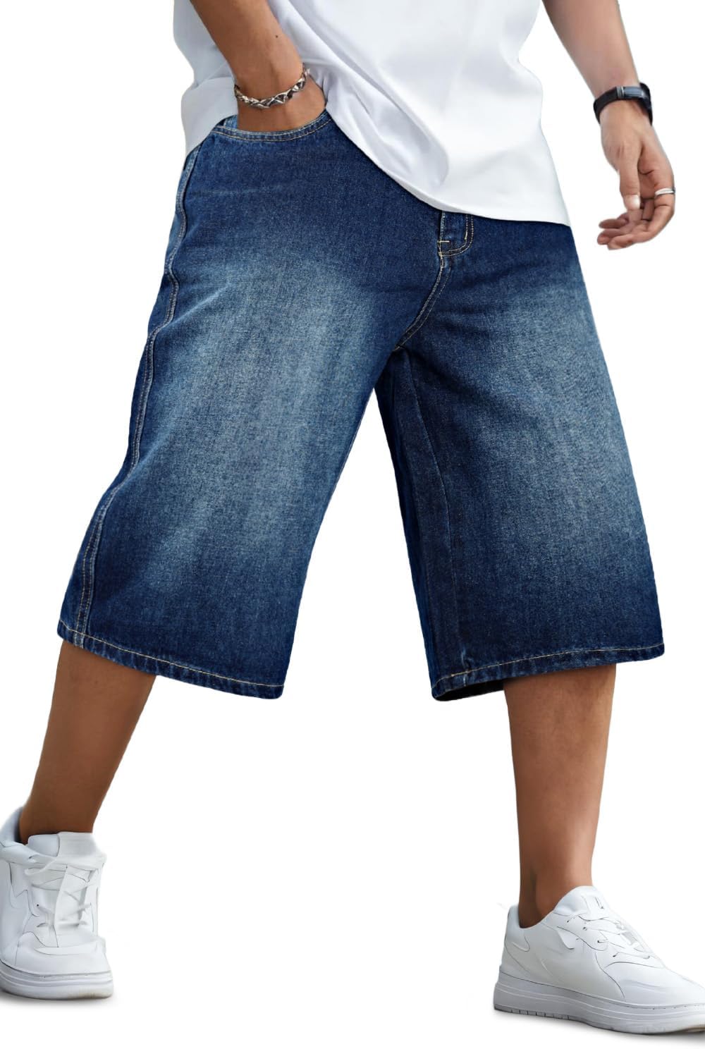 GINGTTO Mens Baggy Jean Shorts for Ultimate Comfort & Style