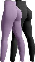 OQQ Women's Seamless High Waist Butt Lifting Leggings