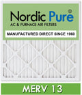Nordic Pure 20x20x1 Pleated MERV 13 Air Filters for Clean Air