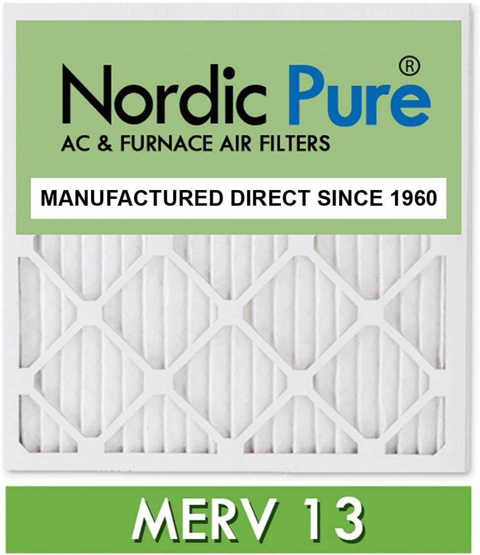 Nordic Pure 20x20x1 Pleated MERV 13 Air Filters for Clean Air