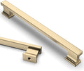 Asidrama 6 Pack 6.3 in Brushed Brass Cabinet Handles - Solid Hardware