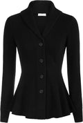 Belle Poque Women Vintage Cardigan Shawl Lapel Button Down Sweater can