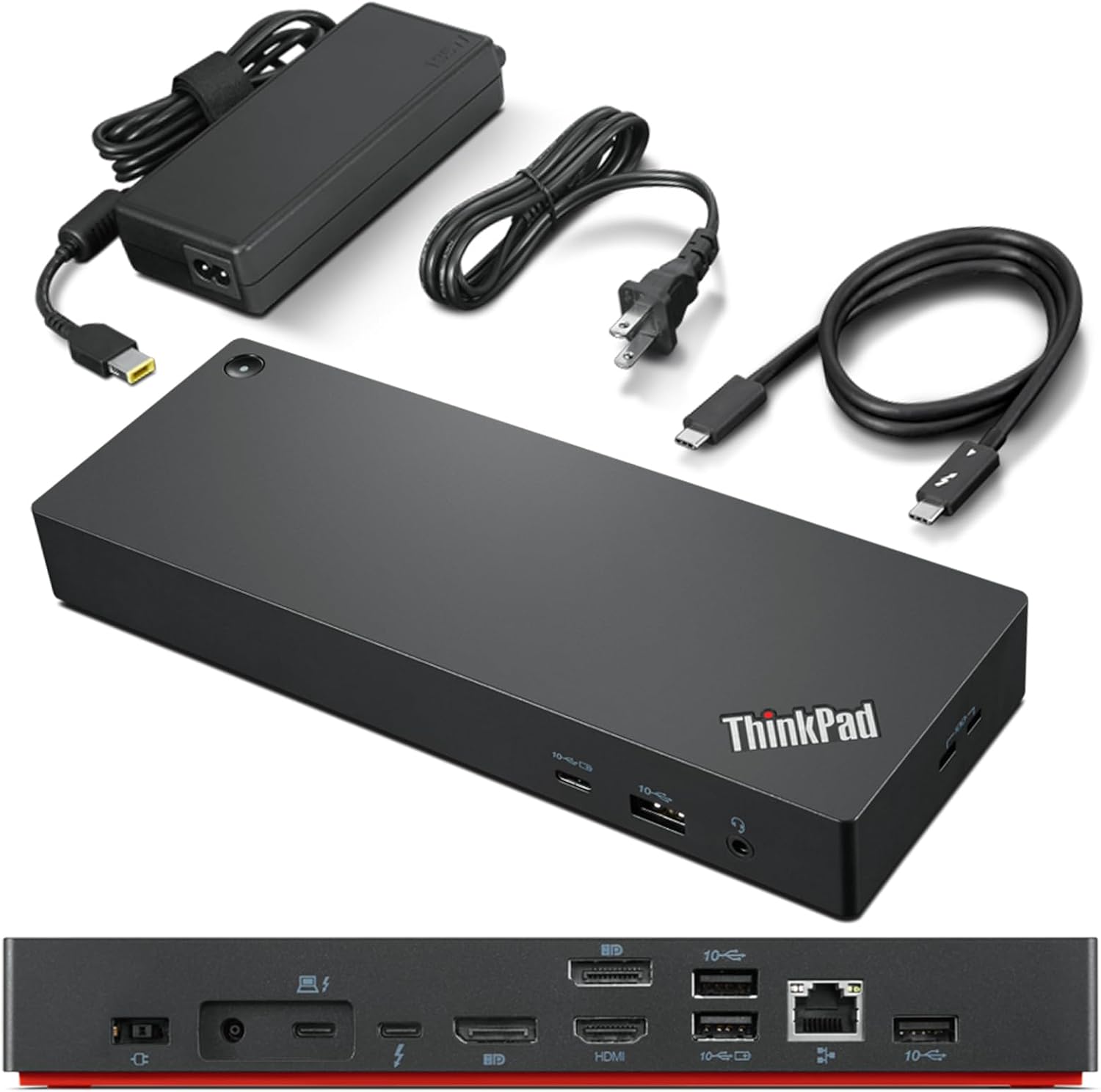 Lenovo Thunderbolt 4 Dock: 4 Displays, 100W Charging