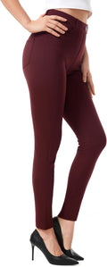 Women's Yoga Dress Pants Skinny Pull On Work Pants (Style WLCP)