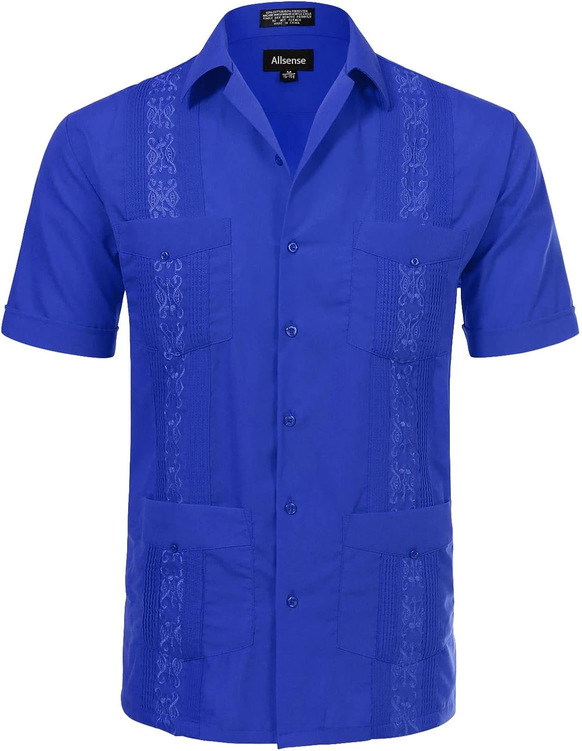 Allsense Men's Short-Sleeve Button-Down Guayabera Shirt Review