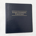 Estate Planning Portfolio 3-Ring Binder Navy - Durable, Organized