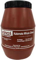 Kalamata Whole Jumbo Olives 4.4 lb - Imported Greek Table Olives