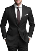 Mens 2 Piece Regular Fit Suit for Men Wedding Prom Business Men's