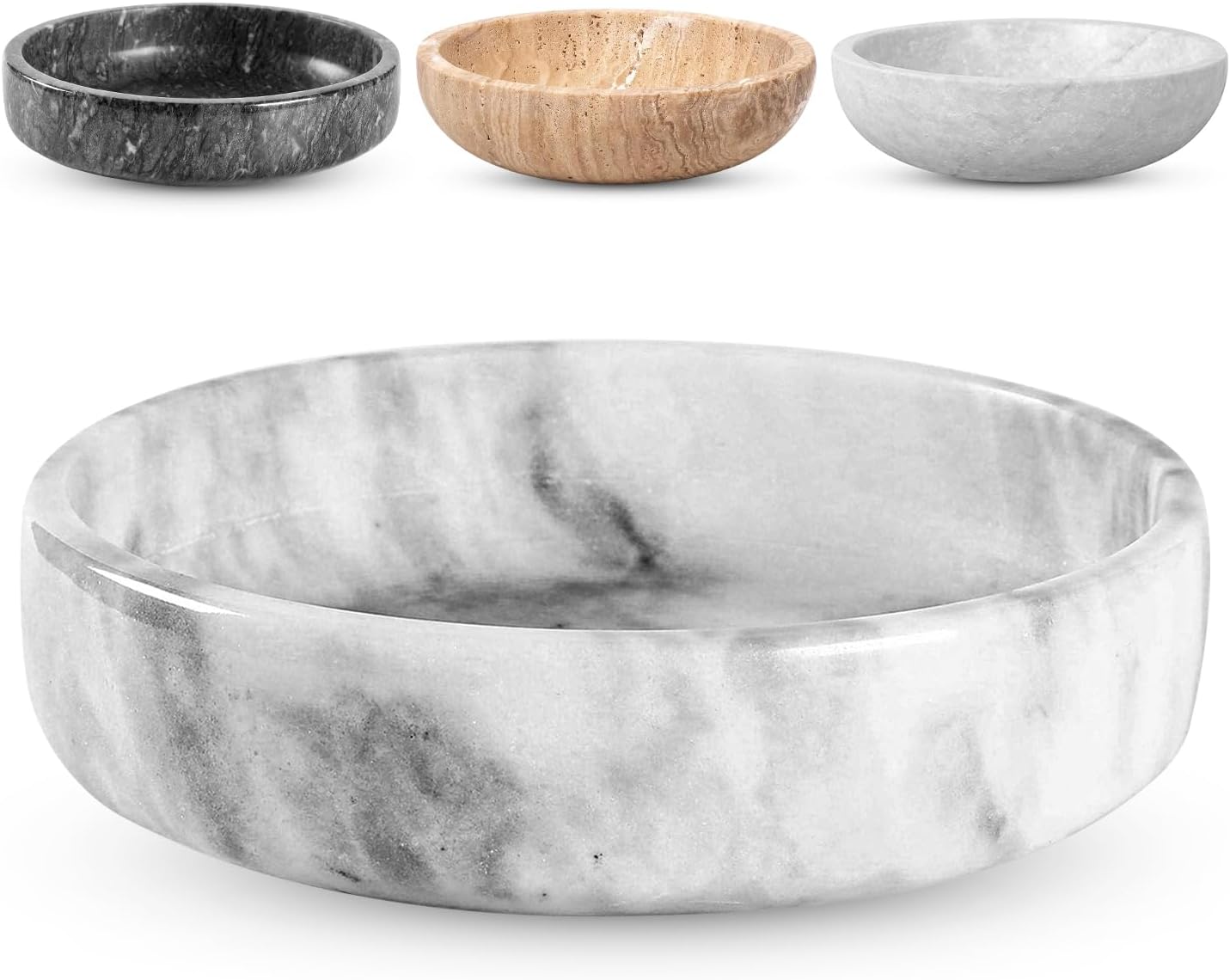 Marble Decorative Bowl - Unique Handmade Centerpiece for Home