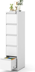 File Cabinet Vertical 5-Drawer Locking Steel Cabinet - Secure Storage