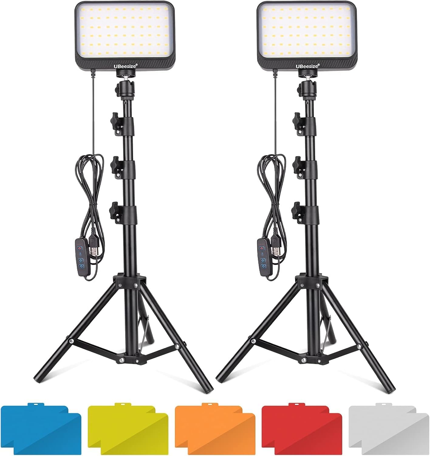 UBeesize LED Video Light Kit for Perfect Photography Lighting