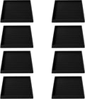 5x5 Square Rubber Furniture Caster Cups - Floor Protectors