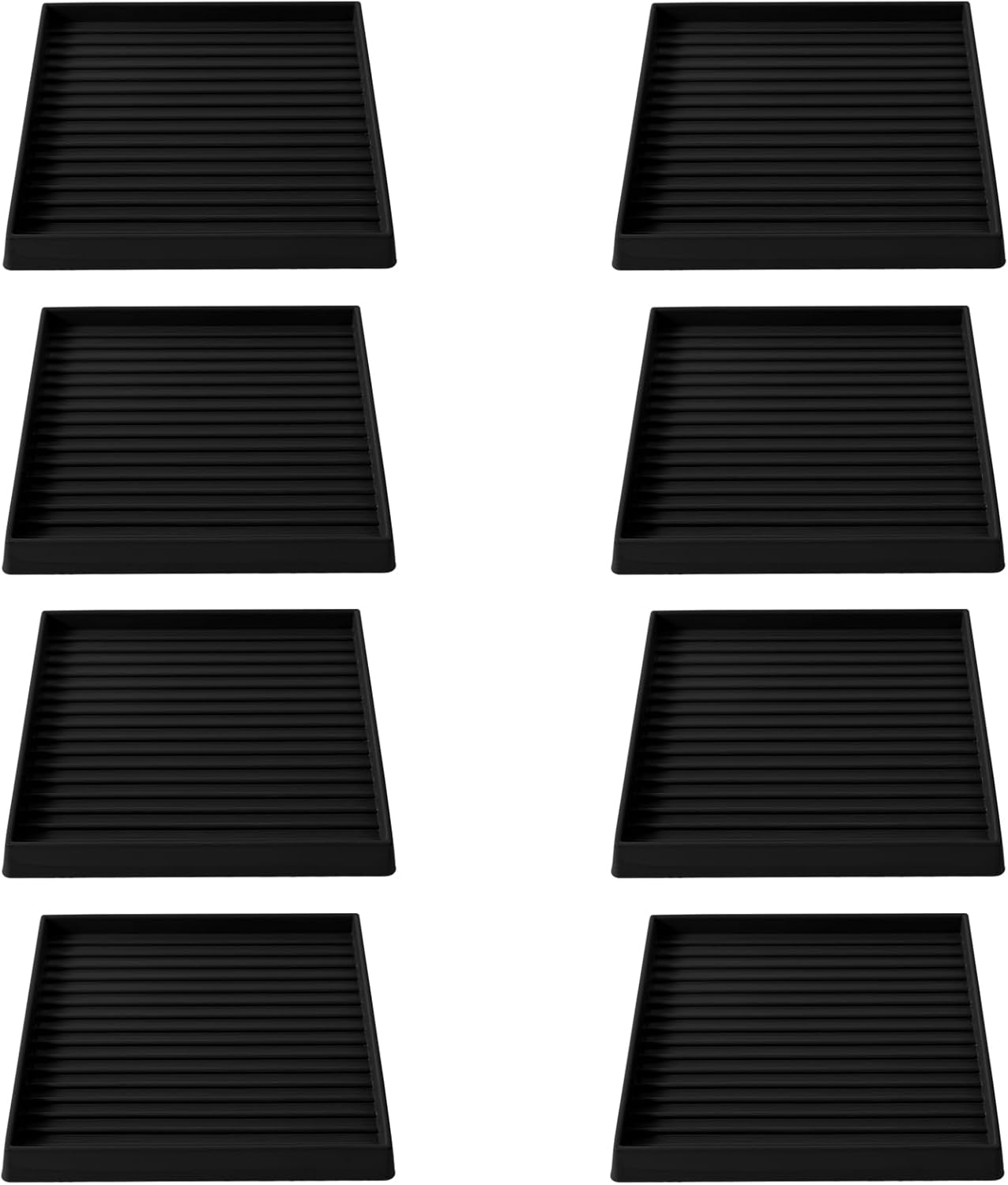 5x5 Square Rubber Furniture Caster Cups for Floor Protection
