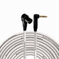 Right Angle XLR Male to Right Angle 1/4ft TRS Cable - 200 ft White