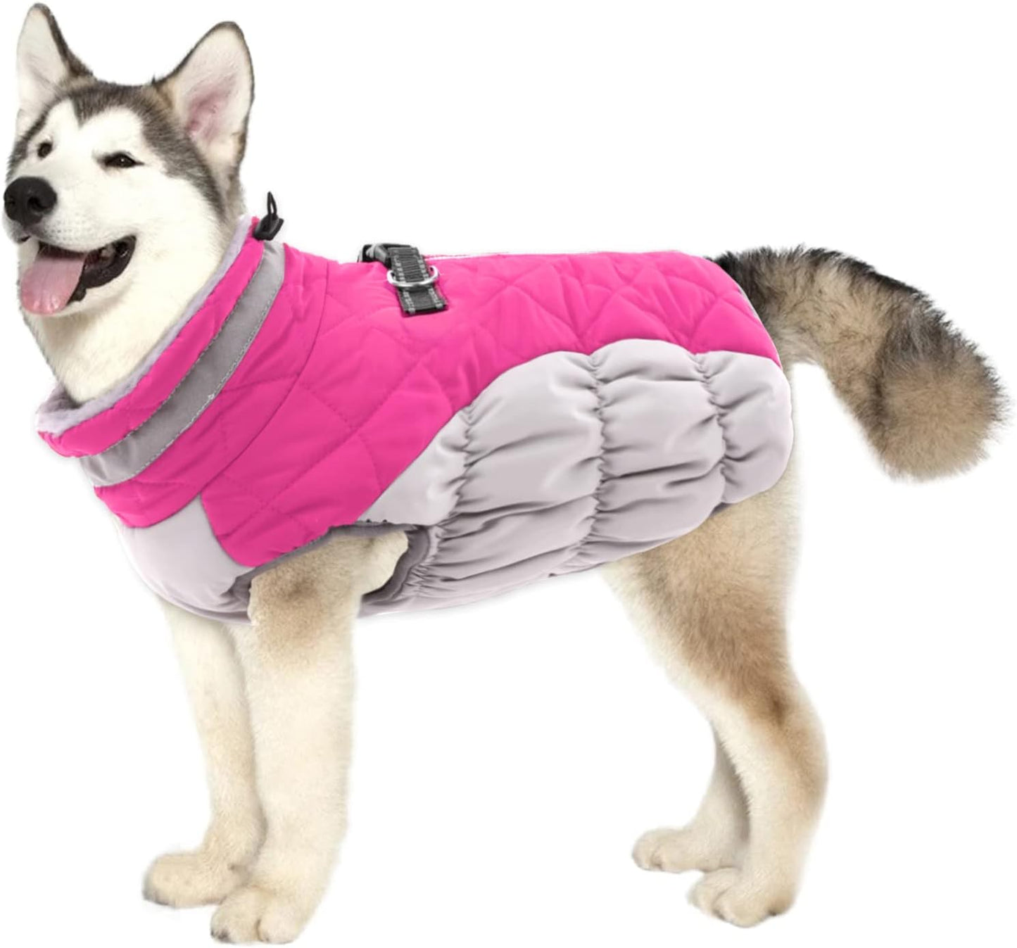 Lelepet Dog Coat Waterproof Winter Jacket for Large Dogs