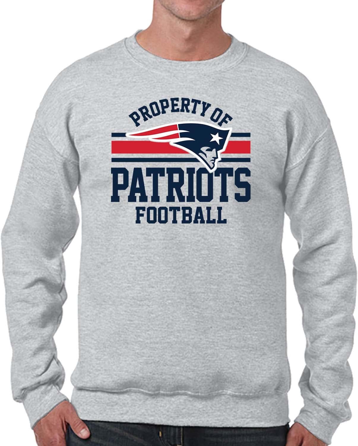 NFL Adult Property Of Crewneck Fleece Sweatshirt for Fans