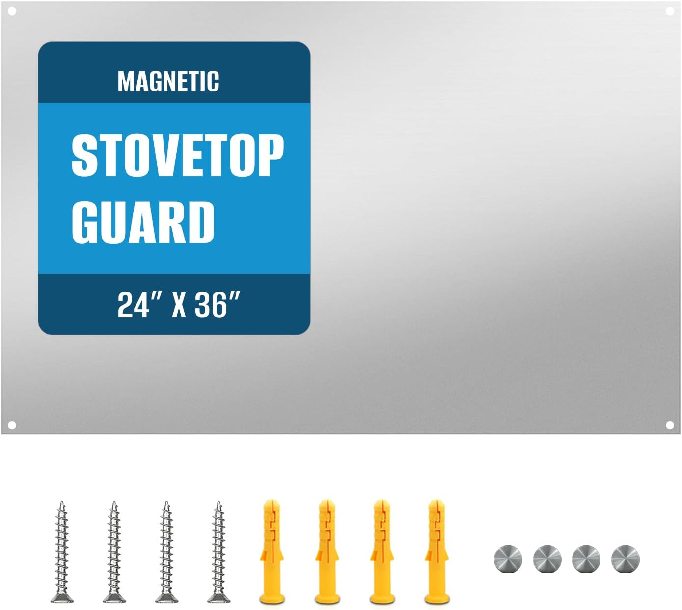 24 By 36 Stainless Steel Stove Backsplash for Modern Kitchens