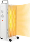 COSTWAY 1500W Oil Filled Radiator Heater - Quiet Portable Heat