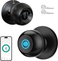 Fingerprint Door Lock Black - Smart Biometric Door Knob 1 Pack