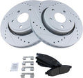 Front Semi-Metallic Brake Pad & Rotor Kit for 2006-2010 Jeep