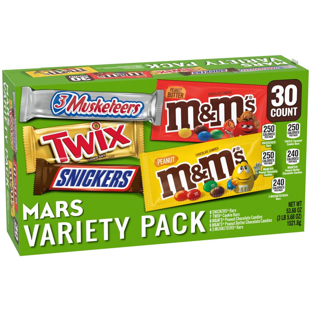 Bulk Milk Chocolate Candy Bars Variety Pack for Halloween Fun