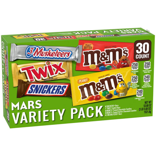 Bulk Milk Chocolate Candy Bars Variety Pack for Halloween Fun