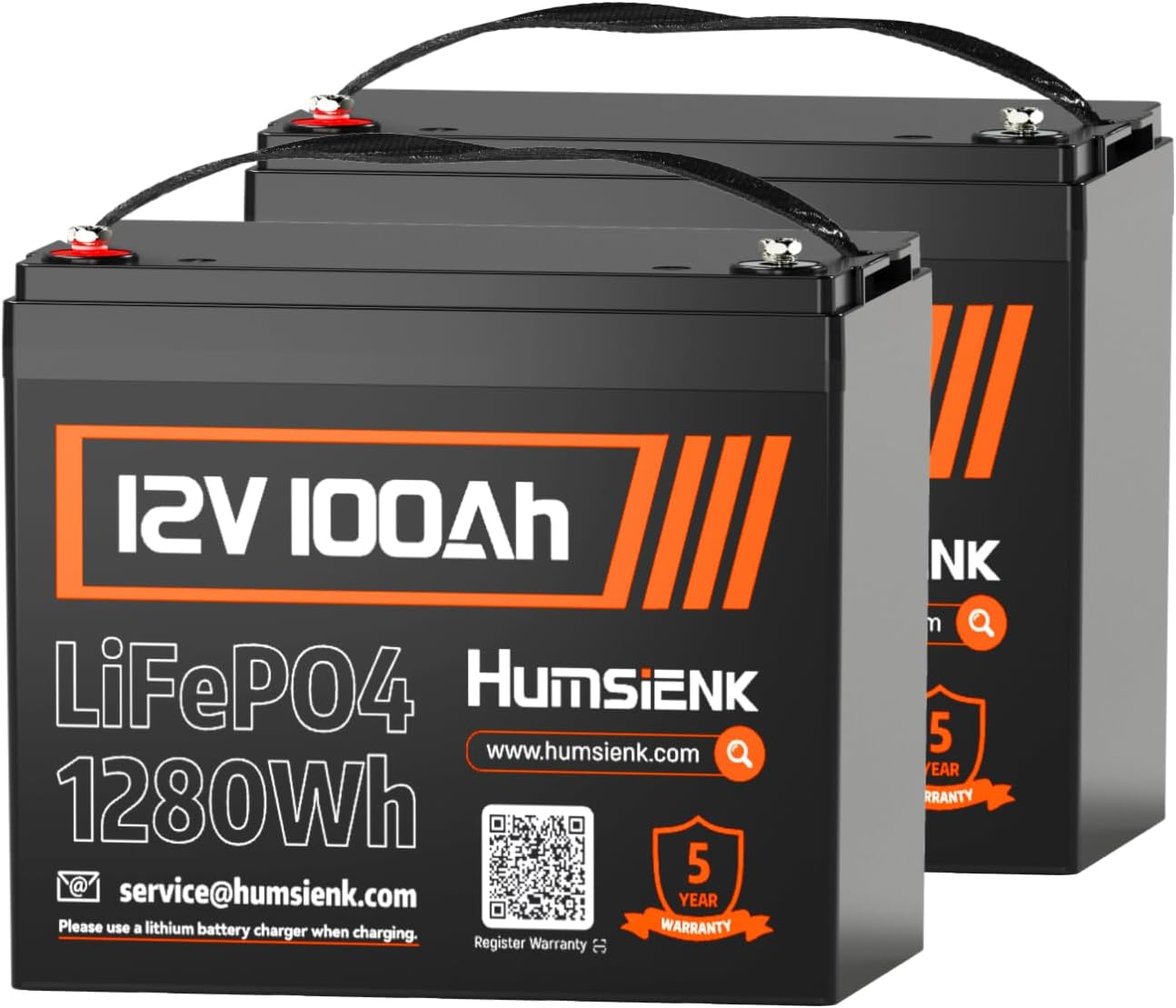 12V 100Ah LiFePO4 Battery with Smart BMS for Off-Grid Use